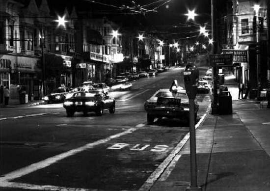 CASTRO STREET AT NIGHT