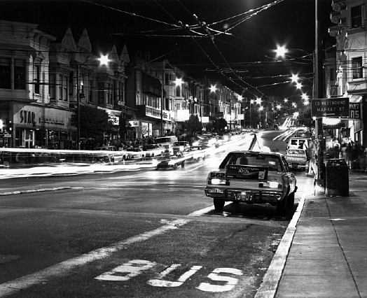 CASTRO STREET AT NIGHT